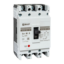 ВА-99М 100/80А 3P 10In 35кА с термомагнитным расцепителем EKF