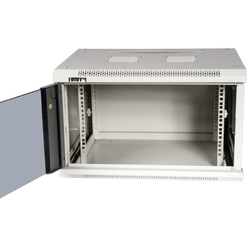 Шкаф коммутационный Lanmaster (TWT-CBWPG-9U-6X6-GY) настенный 9U 600x600мм пер.дв.стекл 60кг серый 502мм Шкаф коммутационный Lanmaster (TWT-CBWPG-9U-6X6-GY) настенный 9U 600x600мм пер.дв.стекл 60кг серый 502мм