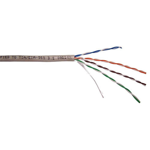 Кабель информационный Lanmaster TWT-5EUTP-LSZH кат.5E UTP 4 пары 24AWG LSZH внутренний 305м белый Кабель информационный Lanmaster TWT-5EUTP-LSZH кат.5E UTP 4 пары 24AWG LSZH внутренний 305м белый