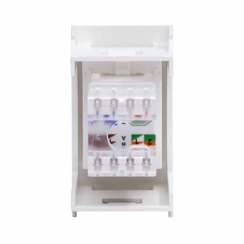 Компьютерная розетка RJ-45, кат. 6, 8P8C, ЭУИ Вива (Viva), белая, 1модуль Компьютерная розетка RJ-45, кат. 6, 8P8C, ЭУИ Вива (Viva), белая, 1модуль