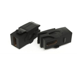 Вставка KJ1-HDMI-AV18-BK формата Keystone Jack с прох. адапт. HDMI (Type A) 90 градусов ROHS черн. Hyperline 251213