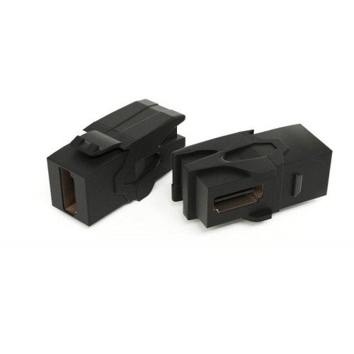 Вставка KJ1-HDMI-AV18-BK формата Keystone Jack с прох. адапт. HDMI (Type A) 90 градусов ROHS черн. Hyperline 251213