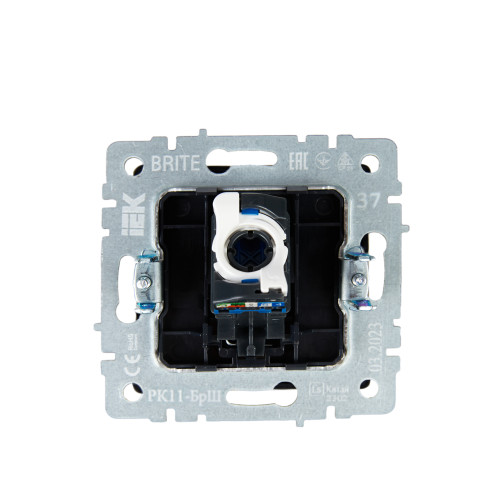 BRITE Розетка компьютерная RJ45 кат.6 РК11-БрШ шампань IEK BRITE Розетка компьютерная RJ45 кат.6 РК11-БрШ шампань IEK