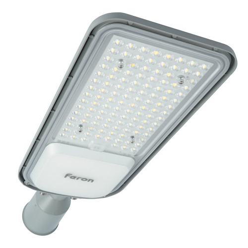 Светодиодный уличный консольный светильник Feron SP3050 80W 4000K 230V, серый