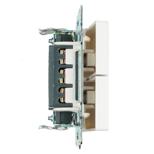 Переключатель 2-клавишный (механизм), STEKKER GLS10-7107-01 , 250V, 10А, серия Катрин, белый Переключатель 2-клавишный (механизм), STEKKER GLS10-7107-01 , 250V, 10А, серия Катрин, белый