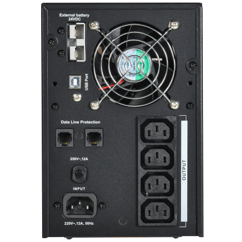 ITK ELECTRA LT ИБП однофазный линейно-интерактивный 1,5кВА/1,2кВт 4хС13 LCD дисплей 24VDC без АКБ USB RJ45/11 ITK ELECTRA LT ИБП однофазный линейно-интерактивный 1,5кВА/1,2кВт 4хС13 LCD дисплей 24VDC без АКБ USB RJ45/11