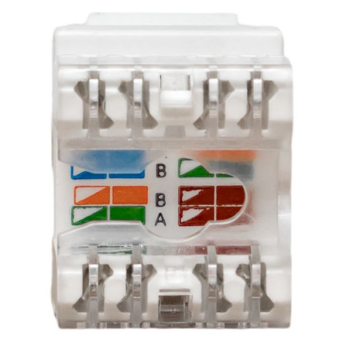 Модуль Keystone TERACOM PRO Cat.5E RJ-45 неэкран. 110 IDC 180 град. белый Модуль Keystone TERACOM PRO Cat.5E RJ-45 неэкран. 110 IDC 180 град. белый