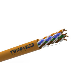 Кабель витая пара U/UTP 4х2х23AWG(0.57мм) кат.6 ZH нг(А)-HF (LSZH) indoor 305м (м) PRO TOKOV ELECTRIC TKP-C06-U42-6-RU-LSZH