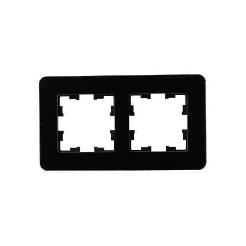 BRITE Рамка 2-местная РУ-2-2-Бр стекло черный RE IEK BRITE Рамка 2-местная РУ-2-2-Бр стекло черный RE IEK