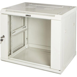 Шкаф коммутационный Lanmaster (TWT-CBWPG-6U-6X8-GY) настенный 6U 600x800мм пер.дв.стекл 60кг серый 368мм IP20