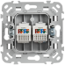 FLITE Розетка 2-местная компьютерная RJ45 категория 6 UTP РК6-2-0-ФлЧ черный IEK FLITE Розетка 2-местная компьютерная RJ45 категория 6 UTP РК6-2-0-ФлЧ черный IEK