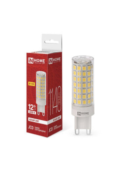 Лампа светодиодная LED-JCD 12Вт 230В G9 4000К 1140лм IN HOME 4690612060323