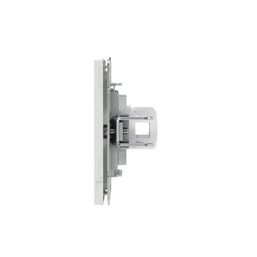 Компьютерная розетка RJ-45 без шторки, кат.6А двойная, KANT, белый песок
