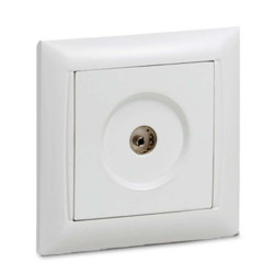 Розетка телевизионная TV СП Valenzo 6027 16А IP20 бел. ASD / IN HOME 4690612006413