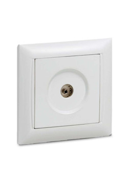 Розетка телевизионная TV СП Valenzo 6027 16А IP20 бел. ASD / IN HOME 4690612006413
