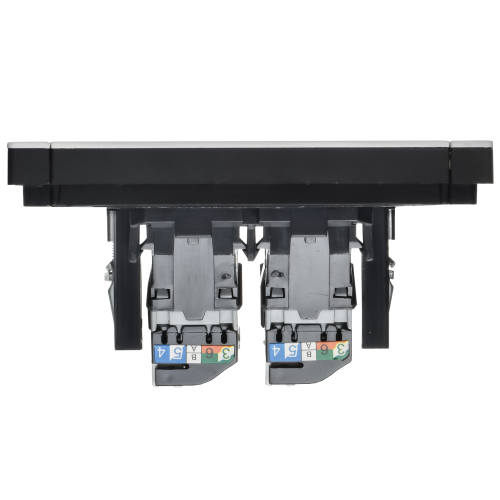 FORTE&PIANO Розетка компьютерная двойная RJ45 кат.5E FP233M металл белый IEK FORTE&PIANO Розетка компьютерная двойная RJ45 кат.5E FP233M металл белый IEK