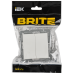 BRITE Выключатель 2-клавишный проходной 10А ВС10-2-6-БрБ РФ белый IEK BRITE Выключатель 2-клавишный проходной 10А ВС10-2-6-БрБ РФ белый IEK