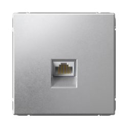 ARTGALLERY РОЗЕТКА компьютерная RJ45, кат. 6A, механизм, АЛЮМИНИЙ