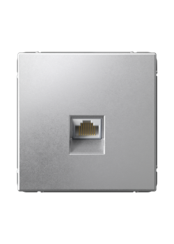 ARTGALLERY РОЗЕТКА компьютерная RJ45, кат. 6A, механизм, АЛЮМИНИЙ