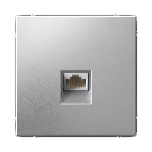 ARTGALLERY РОЗЕТКА компьютерная RJ45, кат. 6A, механизм, АЛЮМИНИЙ
