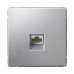 ARTGALLERY РОЗЕТКА компьютерная RJ45, кат. 6A, механизм, АЛЮМИНИЙ