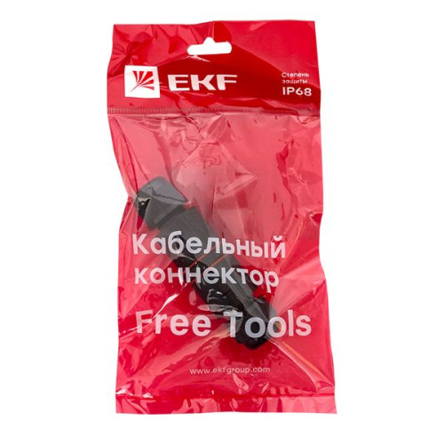 Кабельный коннектор I-образный (СМК 3PIN) IP68 FreeTools EKF