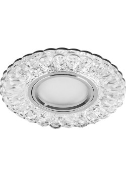 Светильник встраиваемый с белой LED подсветкой Feron CD938 потолочный MR16 G5.3 прозрачный