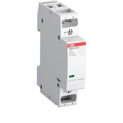 Контактор ESB16-20N-06 модульный (16А АС-1 2НО) катушка 230В AC/DC ABB 1SBE111111R0620