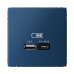 ARTGALLERY USB РОЗЕТКА A + тип-C 45Вт высокоскор.заряд. QC, PD, механизм, АКВАМАРИН ARTGALLERY USB РОЗЕТКА A + тип-C 45Вт высокоскор.заряд. QC, PD, механизм, АКВАМАРИН