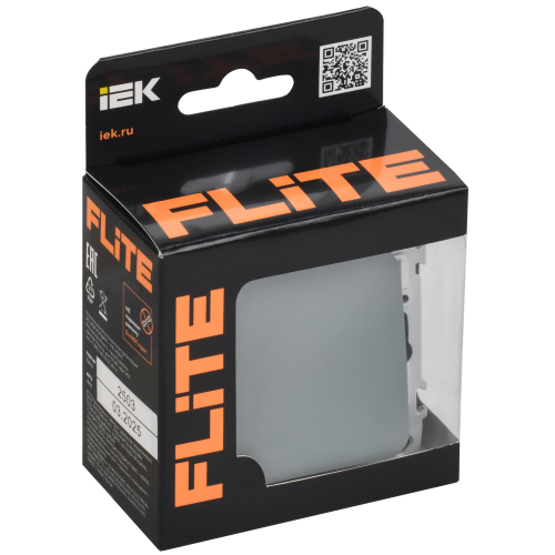 FLITE Подсветка встраиваемая 4000К ПЛ20-ФлС серый IEK