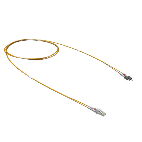 Оптический коммутационный шнур переходной двухволоконный (Duplex) LC-UPC/ST-UPC, 50/125 OM2, 3 м