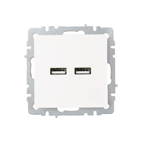 BRITE Розетка USB A+A 5В 3,1А РЮ10-1-БрЖ жемчуг IEK BRITE Розетка USB A+A 5В 3,1А РЮ10-1-БрЖ жемчуг IEK