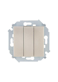 Выключатель 3-кл. СП Simon 15 10А IP20 250В винтов. зажим механизм шампань Simon 1591391-034