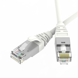 Патч-корд экранированный Ultra SLIM CAT6A S/FTP 4х2, 30 AWG, LSZH, белый, 3м