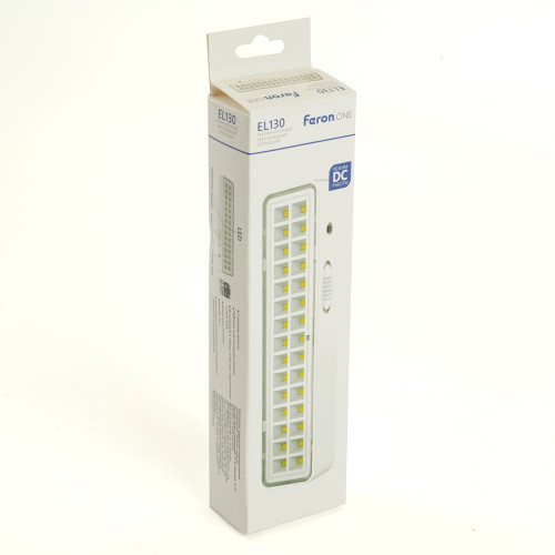 Светильник аккумуляторный Feron.One, 30LED DC, белый, EL130 Светильник аккумуляторный Feron.One, 30LED DC, белый, EL130