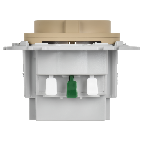 FLITE Розетка 1-местная с заземлением с защитными шторками 16А с USB A+C 20Вт безвинтовое крепление РСЮшс11-1-ФлХ хаки IEK