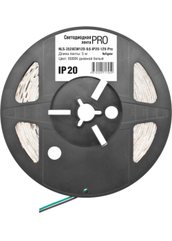 Лента светодиодная 71 705 NLS-3528CW120-9.6-IP20-12V-Pro R5 9.6Вт/м (уп.5м) Navigator 71705