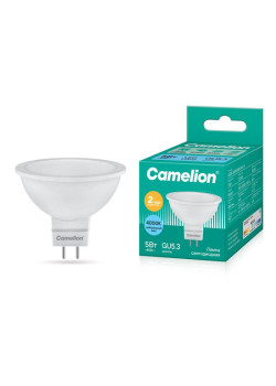 Лампа светодиодная LED5-S108/845/GU5.3 5Вт 4500К бел. GU5.3 385лм 220-240В Camelion 12042