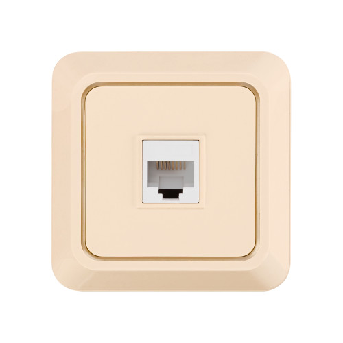 Розетка компьютерная (RJ-45) открытой установки IP20, сл. кость 