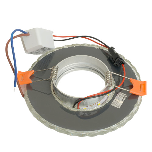 Светильник встраиваемый с белой LED подсветкой Feron CD938 потолочный MR16 G5.3 прозрачный Светильник встраиваемый с белой LED подсветкой Feron CD938 потолочный MR16 G5.3 прозрачный