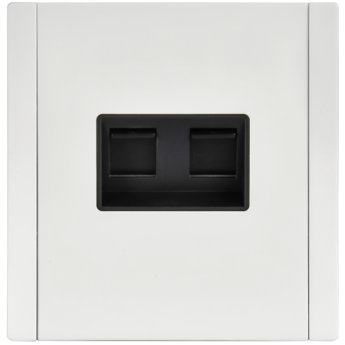 FORTE&PIANO Розетка компьютерная двойная RJ45 кат.5E FP233M металл белый IEK FORTE&PIANO Розетка компьютерная двойная RJ45 кат.5E FP233M металл белый IEK