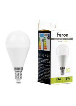 Лампа светодиодная Feron LB-990 Шарик E14 15W 175-265V 4000K