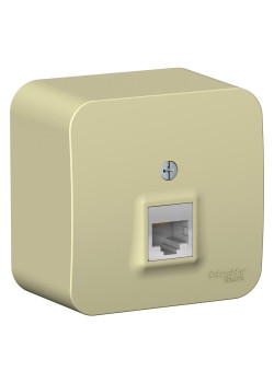BLANCA О/У РОЗЕТКА компьютерная RJ45, кат.5E, ИЗОЛ.ПЛ., БЕЖЕВЫЙ