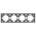 Рамка STEKKER, PFR00-5004-10 4-местная, серия Эмили, платиново-серый, soft touch Рамка STEKKER, PFR00-5004-10 4-местная, серия Эмили, платиново-серый, soft touch
