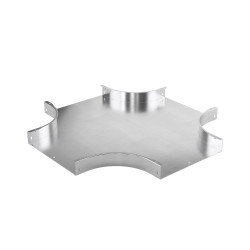 Ответвитель Х-образный 50х75, 0,8 мм, INOX304 в комплекте с крепежными элементами и соединительными пластинами, необходимыми для монтажа