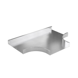 Ответвитель Т-образный 50х75, 0,8 мм, INOX304 в комплекте с крепежными элементами и соединительными пластинами, необходимыми для монтажа