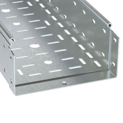Лоток перфорированный 600х100 L 3000 толщ. 1,5 мм, горячеоцинкованный