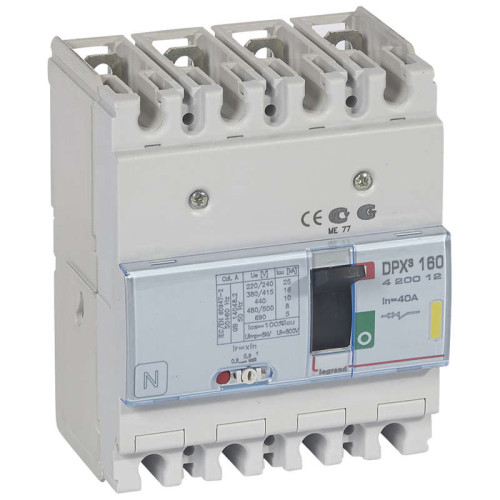 Выключатель авт. 4п DPX3 160 40А 16кА Leg