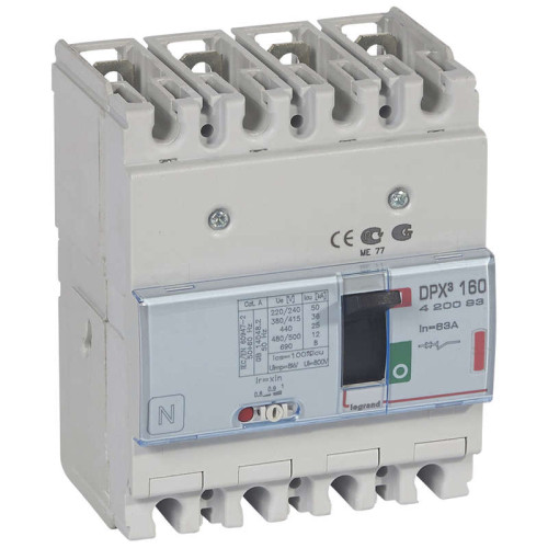 Выключатель авт. 4п DPX3 160 63А 36kA Leg