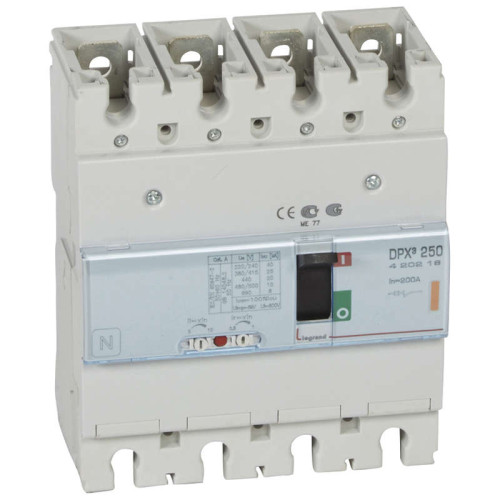 Выключатель авт. 4п DPX3 250 200А 25кА Leg